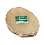 PAPSTAR 6 Tabletts, Palmblatt "pure" oval natur
