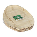 PAPSTAR 6 Tabletts, Palmblatt "pure" oval natur
