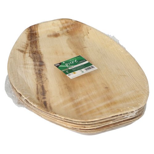 PAPSTAR 6 Tabletts, Palmblatt "pure" oval natur