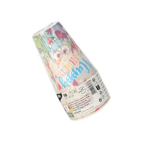 PAPSTAR 10 Trinkbecher, Pappe 0,2 L Ø 7 cm · 9,7 cm