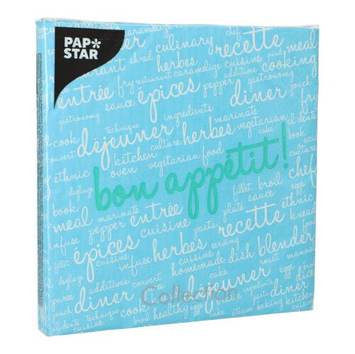 PAPSTAR 20 Servietten, 40 cm x 40 cm 3-lagig 1/4-Falz
