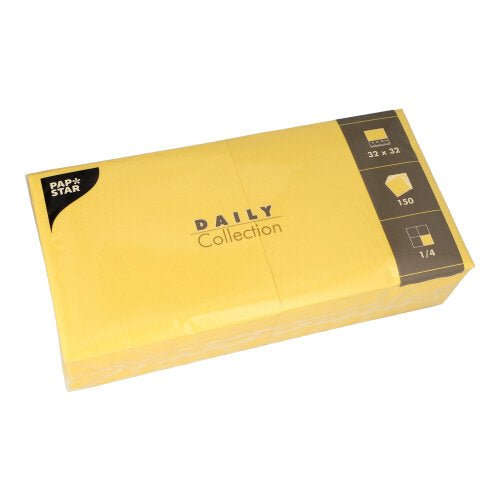 PAPSTAR 150 Servietten "DAILY Collection" 1/4-Falz 32 cm x 32 cm Namma Markt