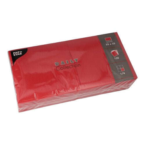 PAPSTAR 150 Servietten "DAILY Collection" 1/4-Falz 32 cm x 32 cm Namma Markt
