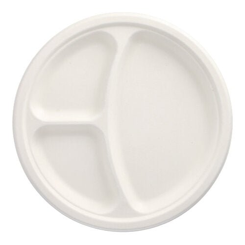 PAPSTAR 50 Teller, Zuckerrohr "pure" weiss