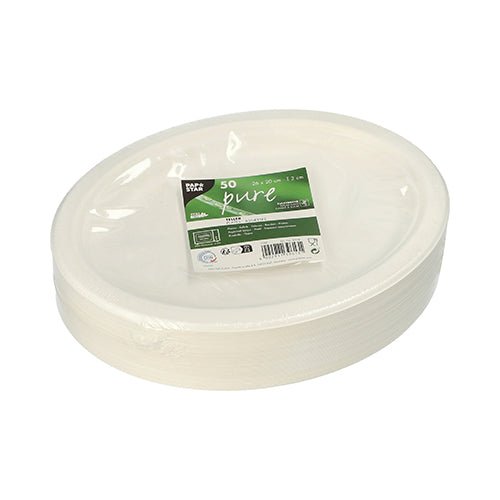 PAPSTAR 50 Teller, Zuckerrohr "pure"