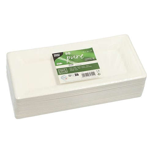 PAPSTAR 50 Teller, Zuckerrohr "pure"