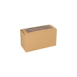 PAPSTAR 25 Cupcake-Kartons eckig 10 cm mit Sichtfenster aus PLA