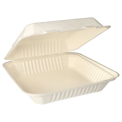 PAPSTAR 25 Menüboxen, Zuckerrohr "pure" weiss