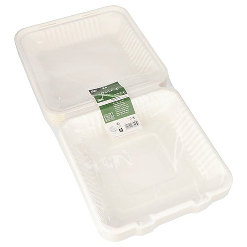 PAPSTAR 25 Menüboxen, Zuckerrohr "pure" weiss
