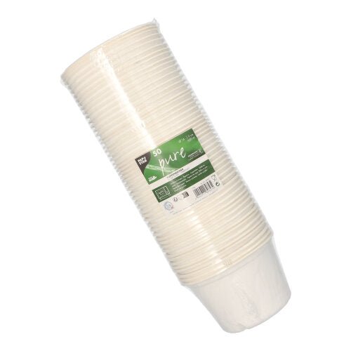 PAPSTAR 50 Suppenbecher, Zuckerrohr "pure" weiss