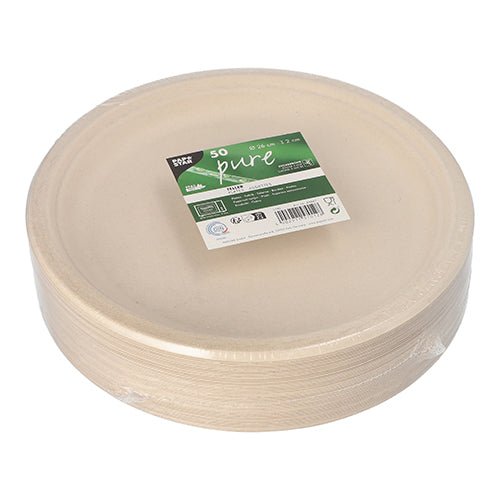 PAPSTAR 50 Teller, Zuckerrohr "pure"