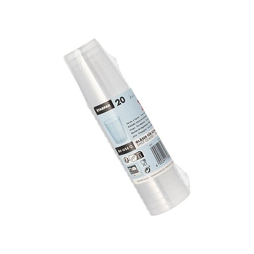 Starpak 20 Mehrweg-Gläser für Schnaps PP 4 cl Ø 4,3 cm · 5,2 cm unzerbrechlich | Folie (20 Stück)