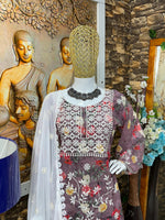 PARTY WEAR TOP AND SARARA WITH FANCY DUPATTA WITH EMBROIDERY WORK SUIT