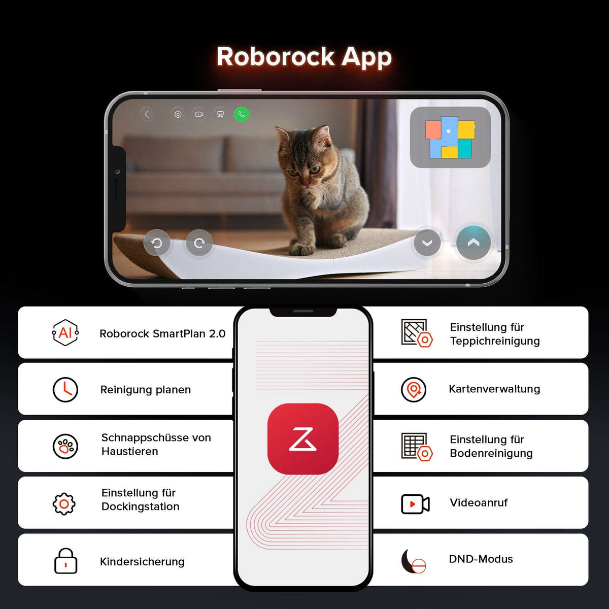 Roborock Saros 10R Saugroboter mit Wischfunktion & abnehmbarem Wischmopp Namma Markt