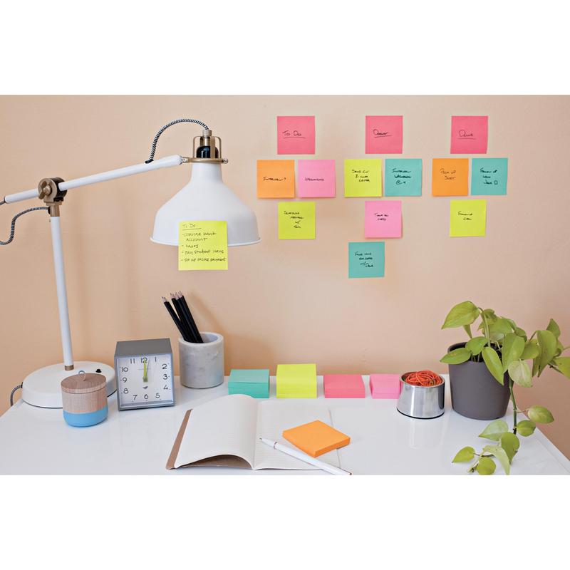Post-it® Super Sticky Notes, 47,6 mm x 47,6 mm, 90 Blatt/Block, 100% PEFC