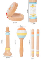 Montessori Holz Instrumenten Set für kleine Klangforscher (6, 8 und 9-teilig)