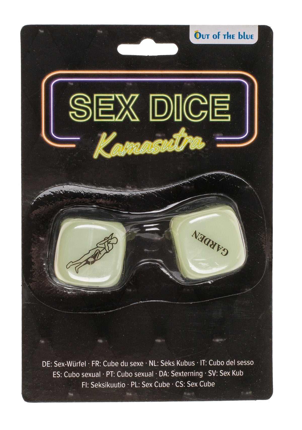 Liebeswürfel Kamasutra - leuchtet im Dunkeln | 2er Set