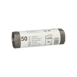 Starpak 50 Müllbeutel, HDPE 30 l 60 cm x 50 cm grau | Banderole (50 Stück)