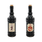 Deko Giftflasche "Elixir" | "Vampire" 6,5 x 23 cm | Schwarz
