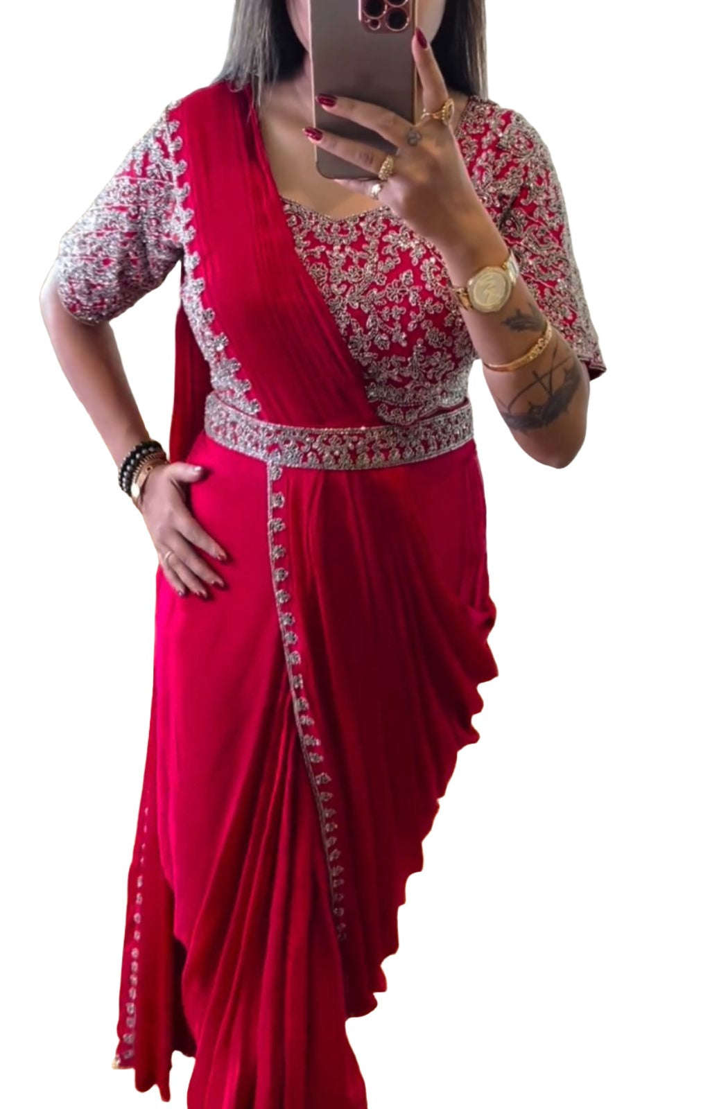 Ready To Wear Saree With Stitched Blouse In Germany