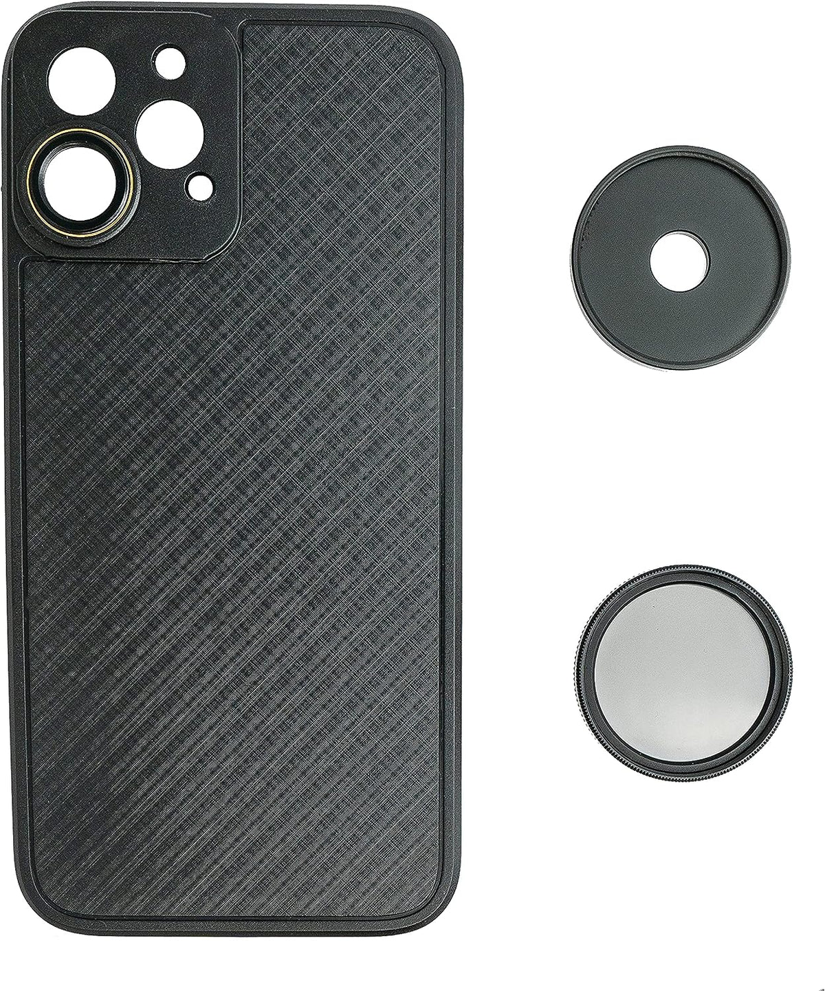 CPL Filter 37mm Circular Polarizer Linse Schwarz mit Hülle für iPhone 12 Pro Max | System-S