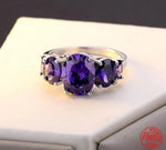 Amethyst Silver Ring