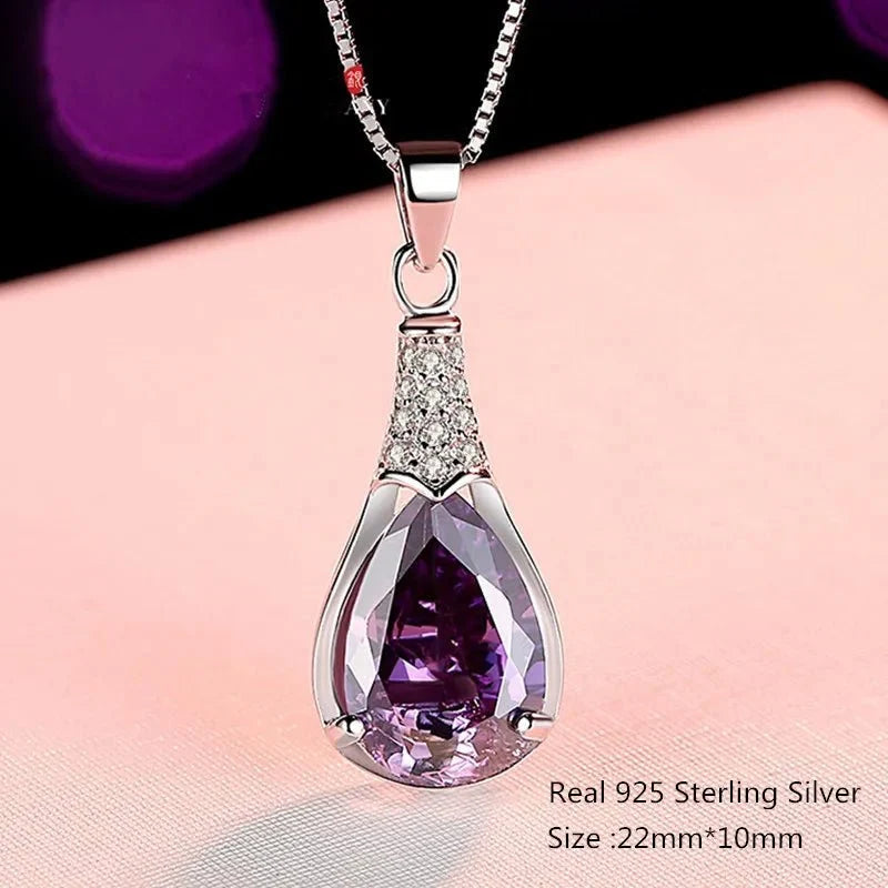 Amethyst Silver Anhaenger