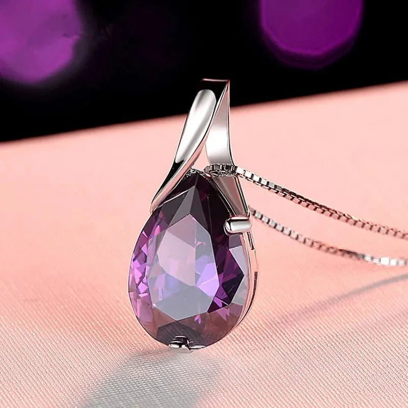 Amethyst Silver Anhaenger