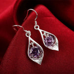 Amethyst Silver Earrings