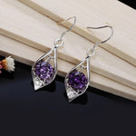 Amethyst Silver Earrings