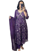 Aliya Cut kurti With Pant and Chiffon  Dupatta In Germany
