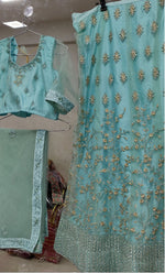 Complete Stitched Embroidered  Lehenga Choli In Germany (Teal)/Bridal Lehenga In Essen