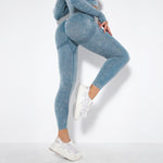 Modische Peach-Hip Feuchtigkeitsableitende Yoga-Hose