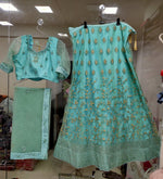 Complete Stitched Embroidered  Lehenga Choli In Germany (Teal)/Bridal Lehenga In Essen