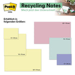 Post-it® Recycling Notes, 38 mm x 51 mm, 100 Blatt/Block, 100% PEFC