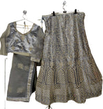 Complete Stitched Embroidered  Lehenga Choli In Germany (Grey)/Bridal Lehenga In Hamburg