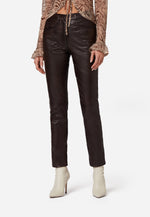 Five Pocket Lederhose Damen 9809
