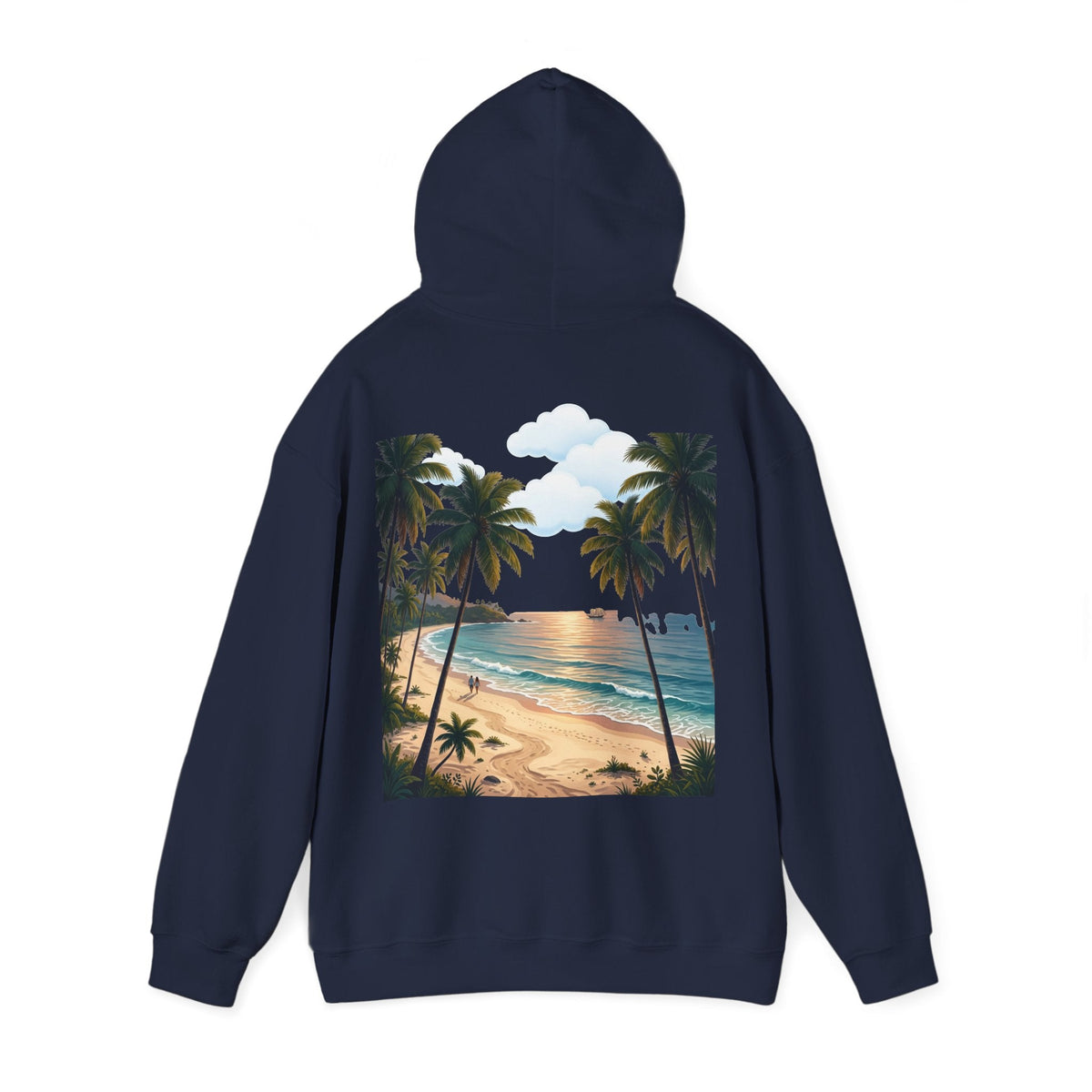 Urlaub Hoodie – Tropischer Palm Sunset Kapuzenpullover