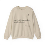 Unisex Heavy Blend Sweatshirt mit Psalm 23 & markantem Backprint
