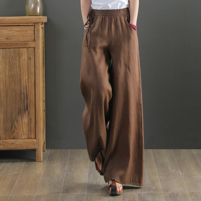 Luftige Damen Sommer Stoffhose