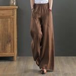 Luftige Damen Sommer Stoffhose