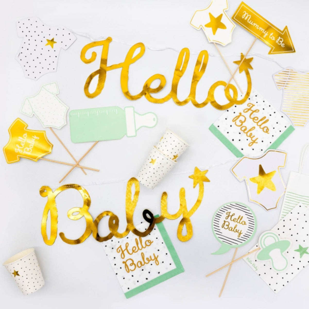 Hello Baby - Girlande Make a Wish | 250 x 16 cm