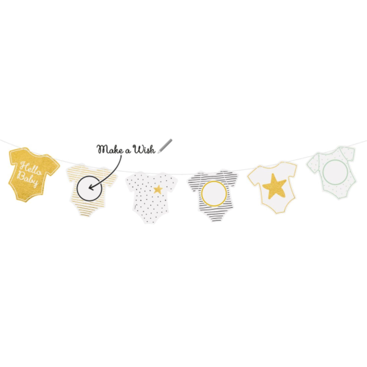 Hello Baby - Girlande Make a Wish | 250 x 16 cm