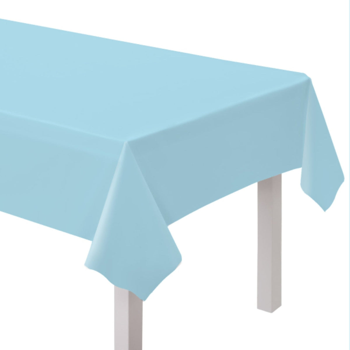 Tischdecke PVC Unifarben 137x274cm | Hellblau