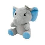 2-in-1 Plüschtier-Ballongewicht 90g Elefant m. blauen Ohren