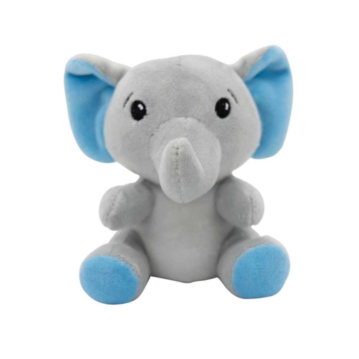 2-in-1 Plüschtier-Ballongewicht 90g Elefant m. blauen Ohren