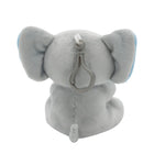 2-in-1 Plüschtier-Ballongewicht 90g Elefant m. blauen Ohren