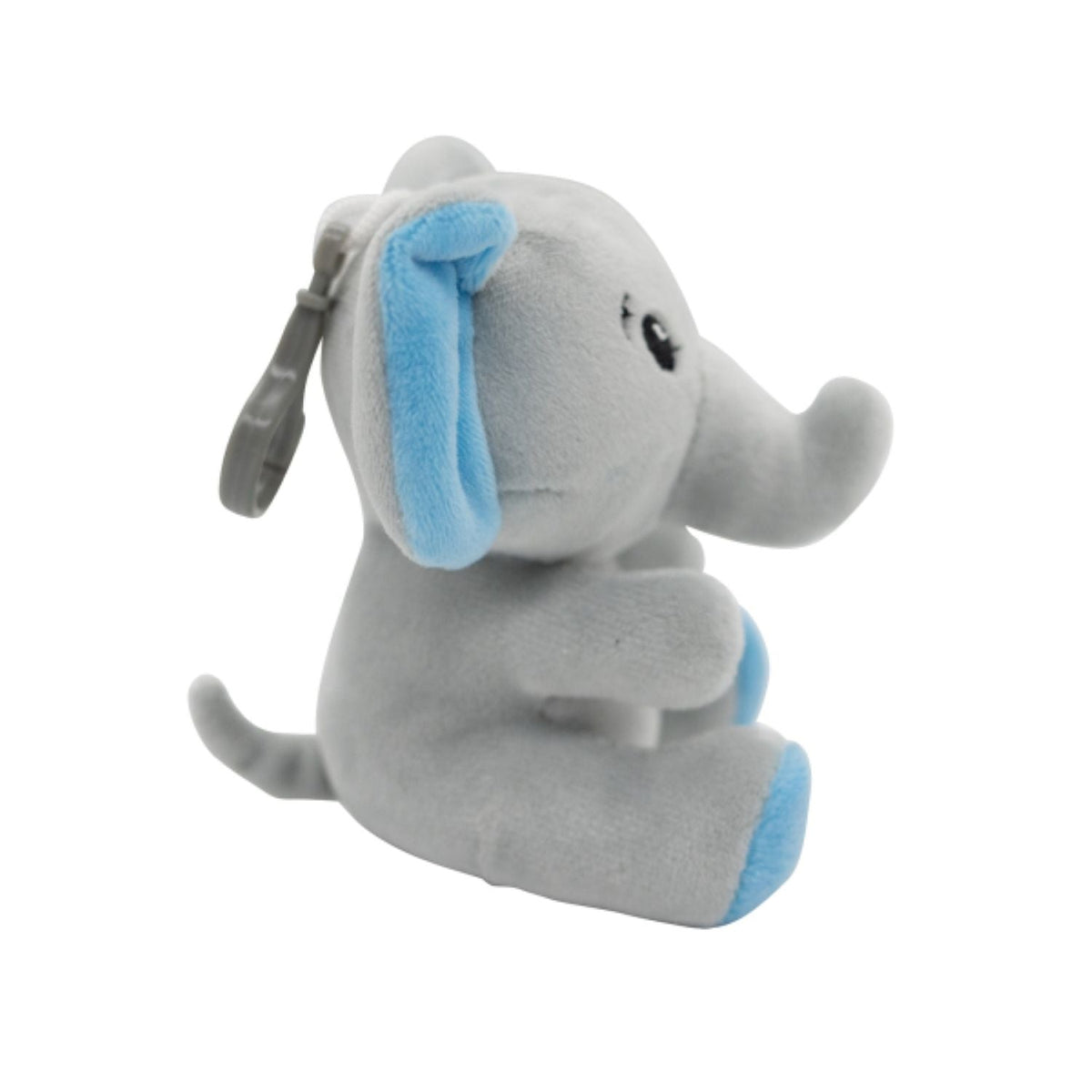 2-in-1 Plüschtier-Ballongewicht 90g Elefant m. blauen Ohren