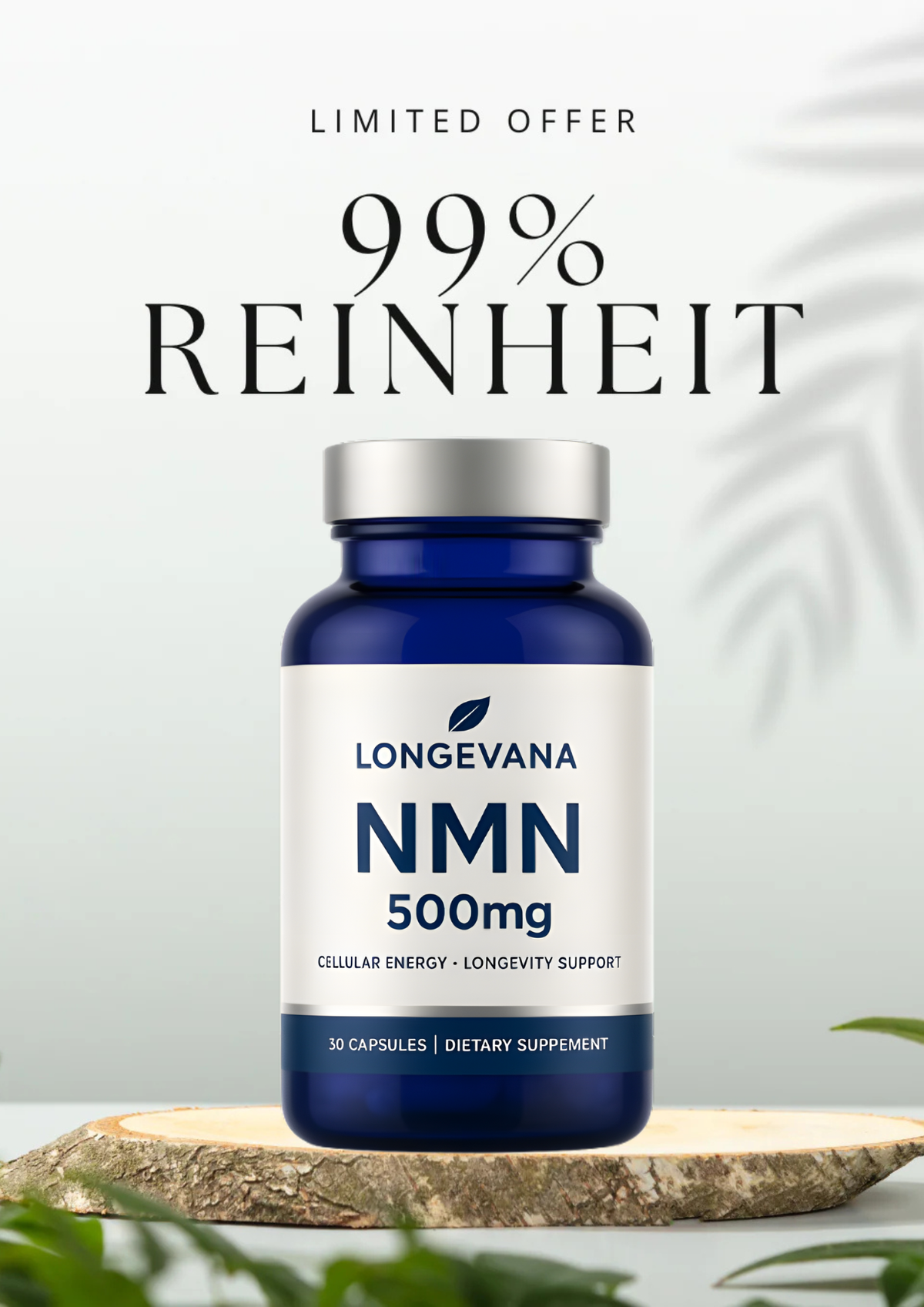 NMN 500mg – Nicotinamide Mononucleotide Capsules | Longevana