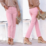 Damen High Waist Straight Leg Jeans ESTID